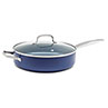 Blue Diamond 5qt Toxin Free Ceramic Nonstick Saute Pan with Lid